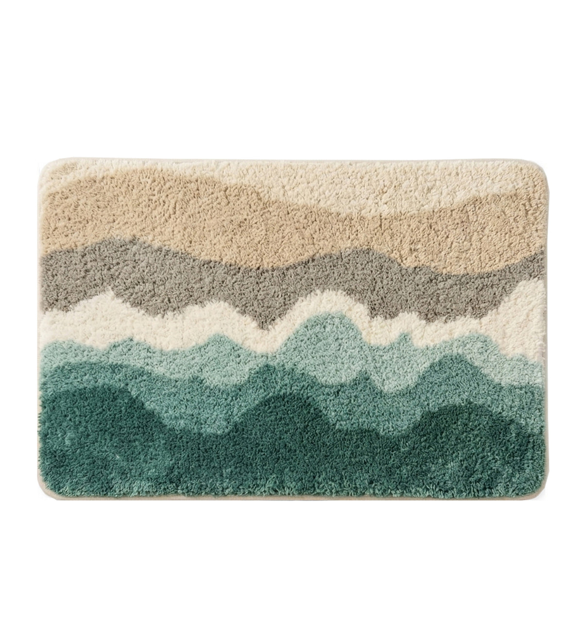 Wave Microfiber Anti Skid Super Absorbent Bathmat - Decovia