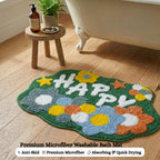 Happy Microfiber Anti Skid Super Absorbent Bathmat - Decovia