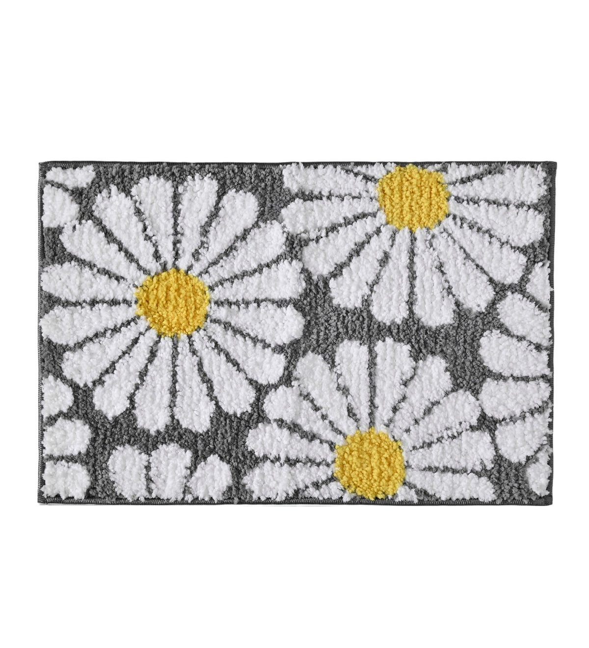 Sun Flower Microfiber Anti Skid Super Absorbent Bathmat - Decovia
