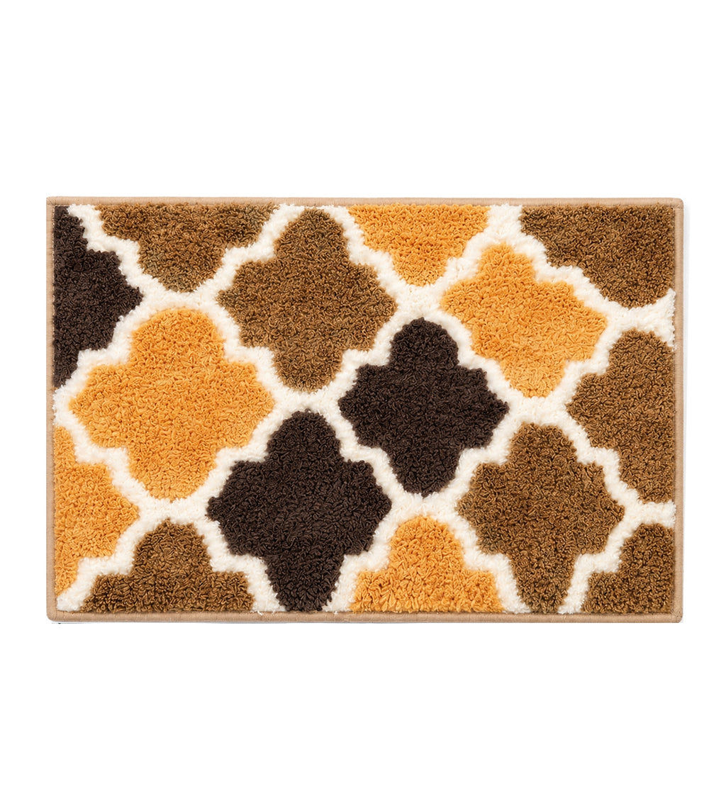 Geomatric Microfiber Anti Skid Super Absorbent Bathmat - Decovia