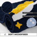 Jupitor Microfiber Anti Skid Super Absorbent Bathmat - Decovia