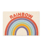 Rainbow Microfiber Anti Skid Super Absorbent Bathmat - Decovia
