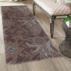 Vintage Floral Paisley Woven Floor Runner – 60x22 Inch