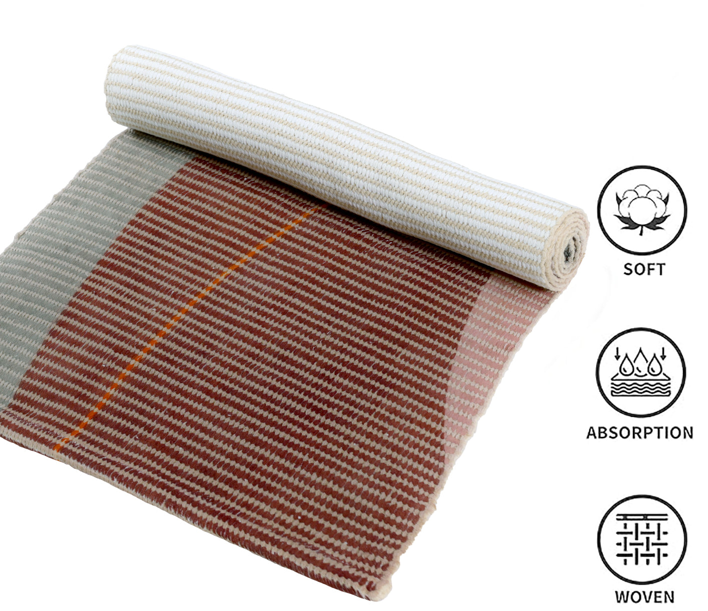 Abstract Wave Woven Floor Runner – 60x22 Inch