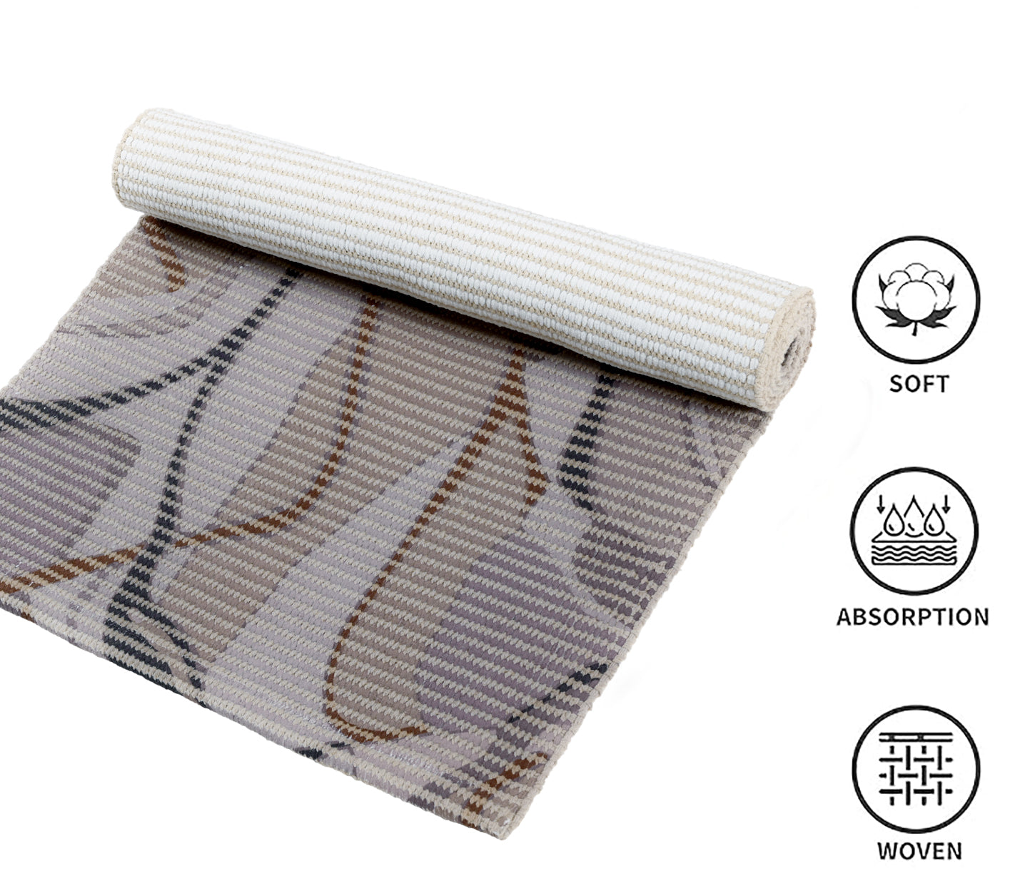 Abstract Wave Woven Floor Runner – 60x22 Inch