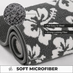 Butterfly Microfiber Anti Skid Super Absorbent Bathmat - Decovia