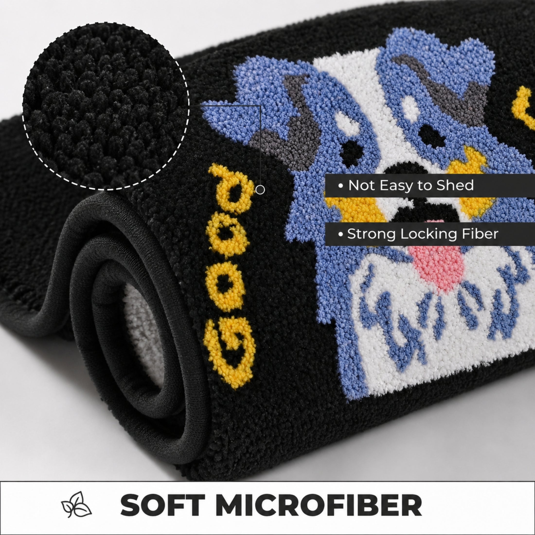 GoodLuck Microfiber Anti Skid Super Absorbent Bathmat - Decovia