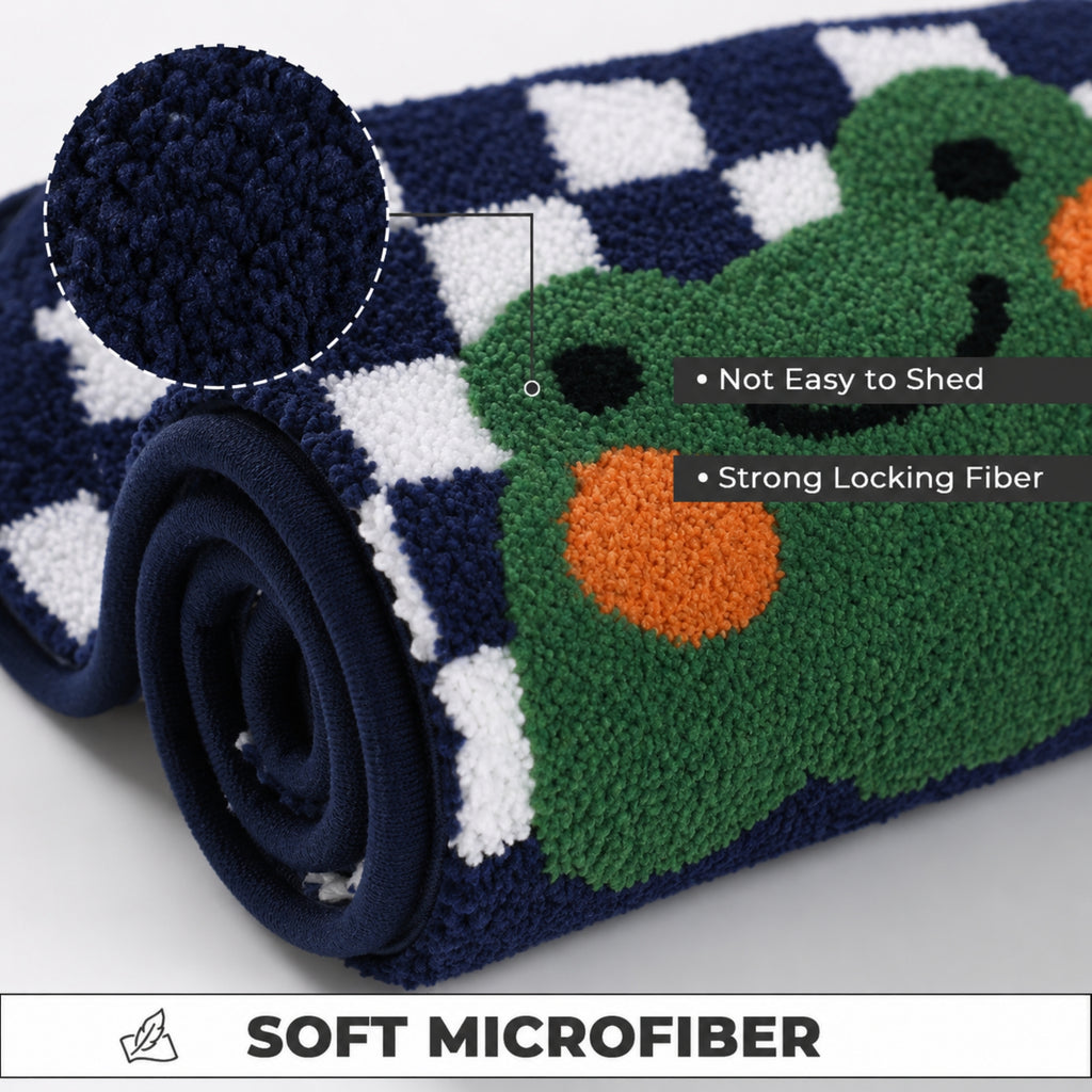 Frog Microfiber Anti Skid Super Absorbent Bathmat - Decovia