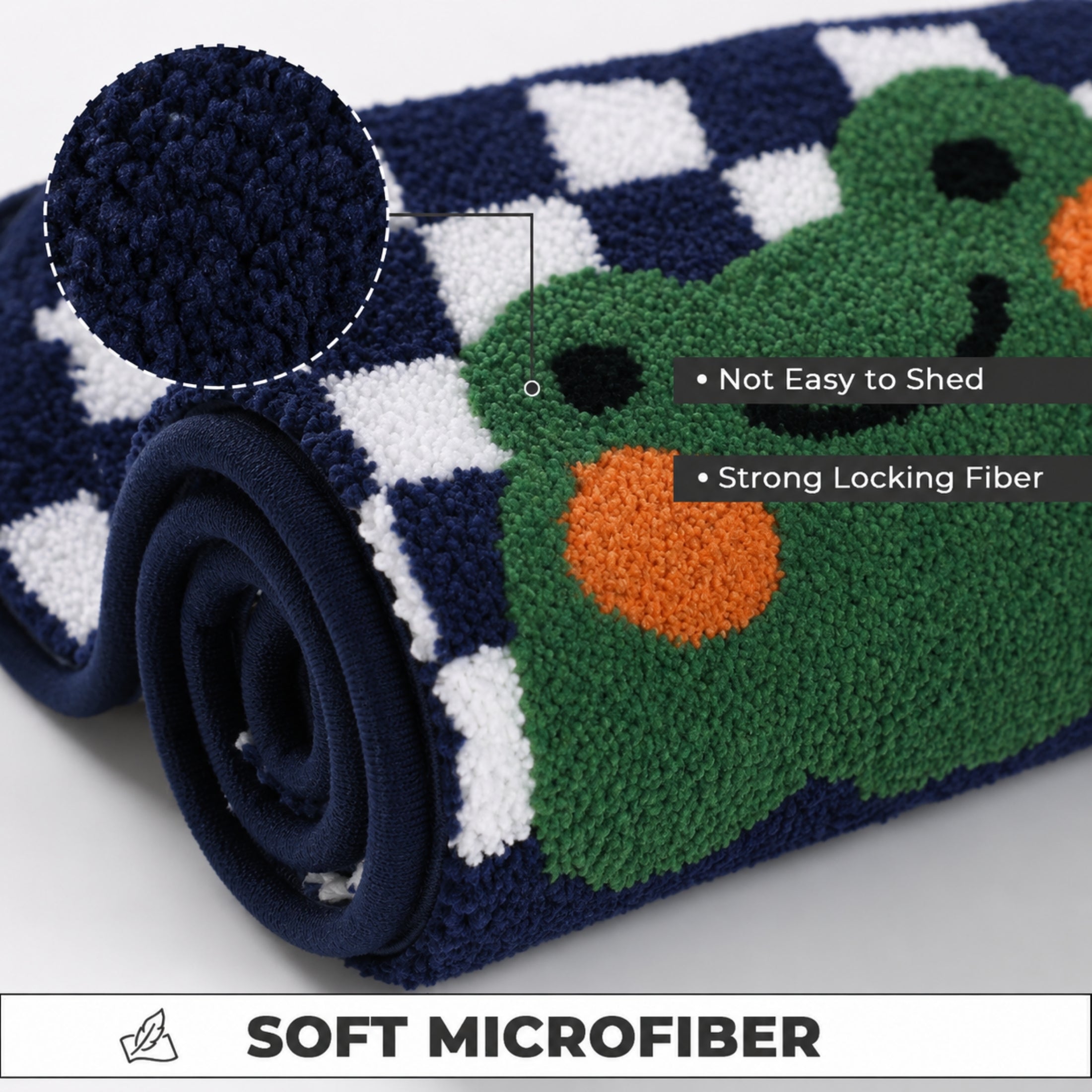 Frog Microfiber Anti Skid Super Absorbent Bathmat - Decovia