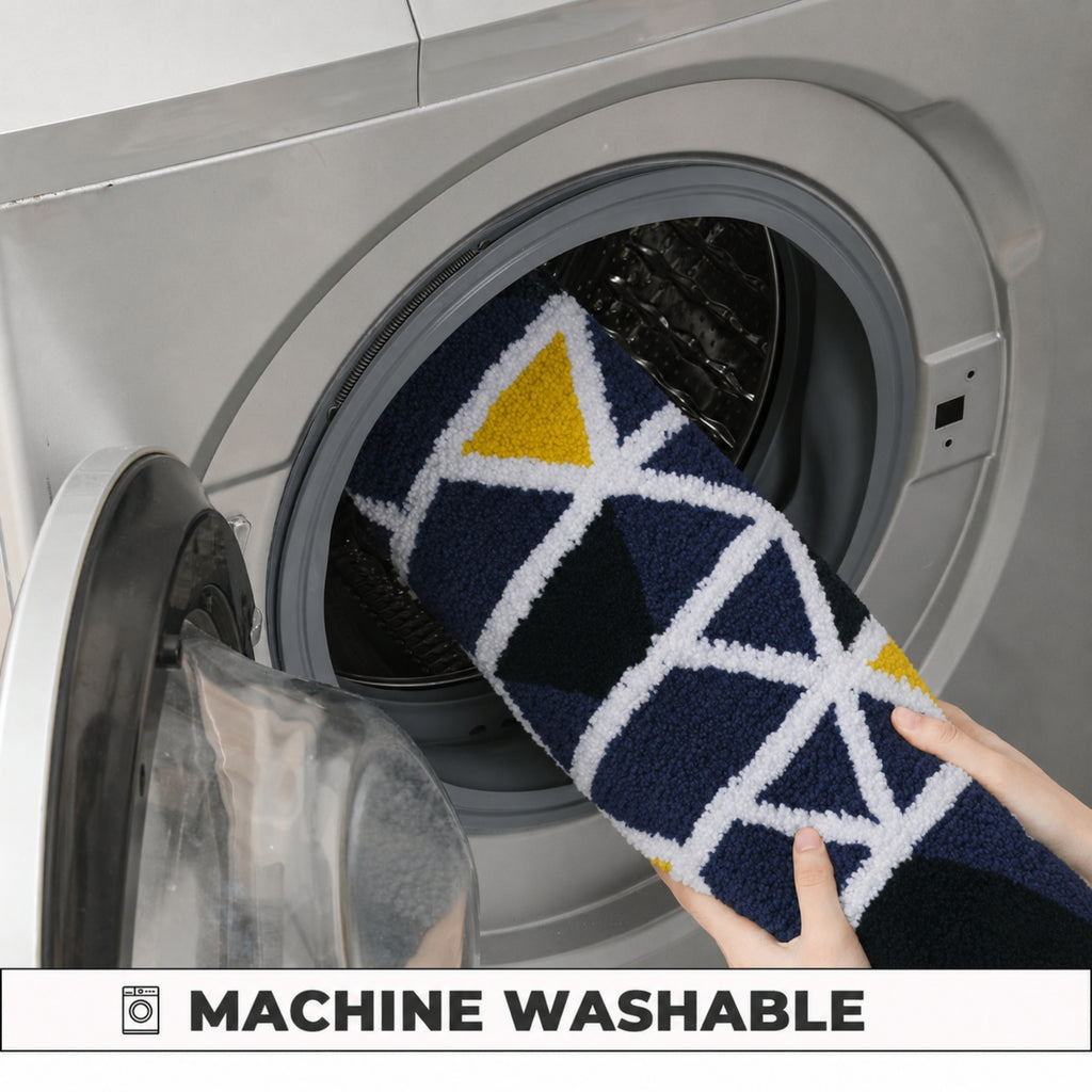 Triangle Microfiber Anti Skid Super Absorbent Bathmat - Decovia