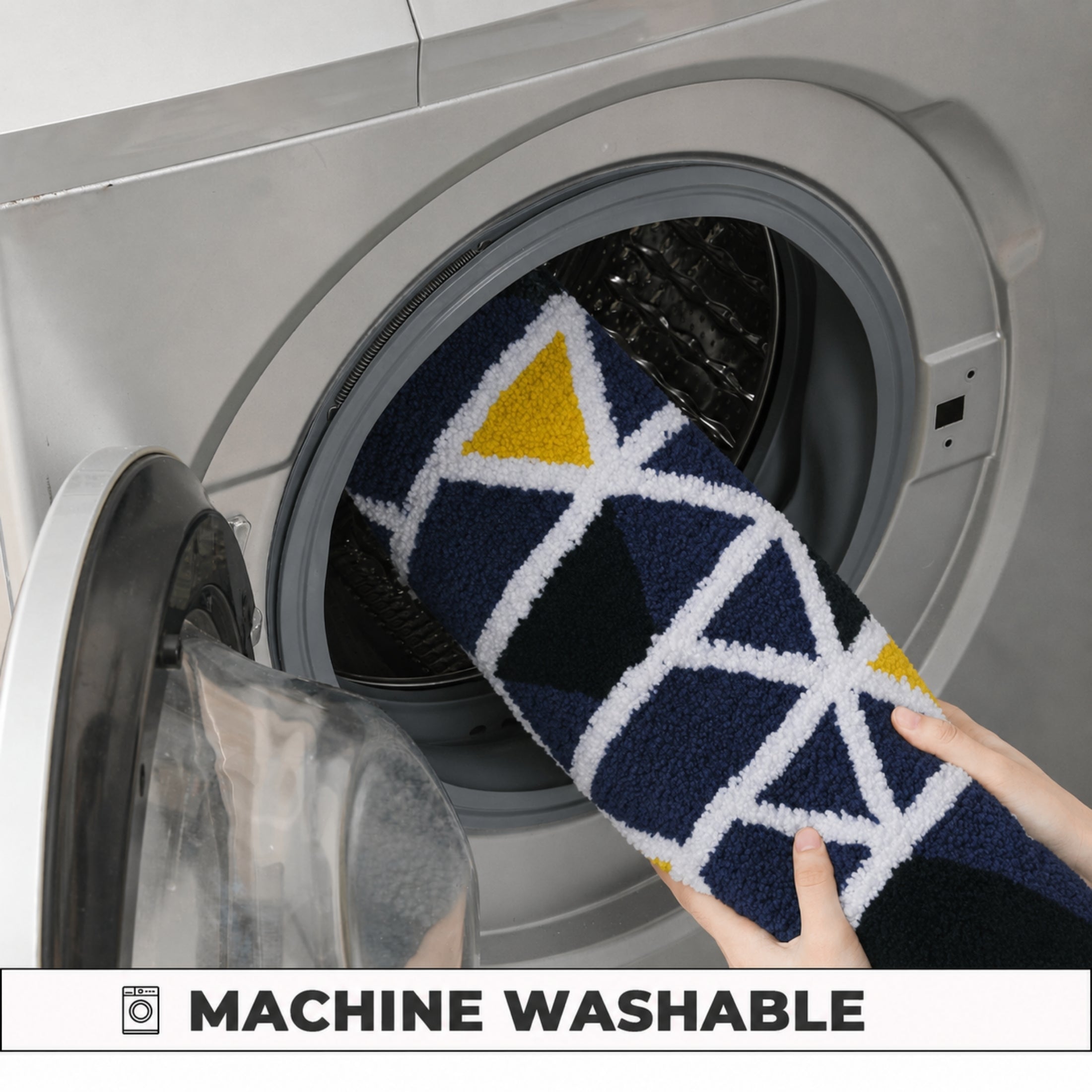 Triangle Microfiber Anti Skid Super Absorbent Bathmat - Decovia