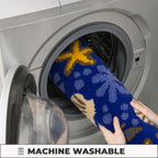 Seashell Microfiber Anti Skid Super Absorbent Bathmat - Decovia