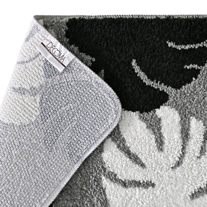 Leaf Flower Microfiber Anti Skid Super Absorbent Bathmat - Decovia