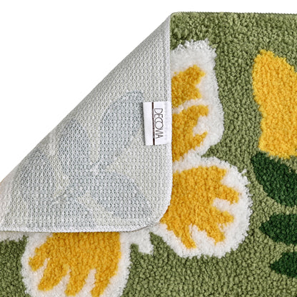 Butterfly Microfiber Anti Skid Super Absorbent Bathmat - Decovia