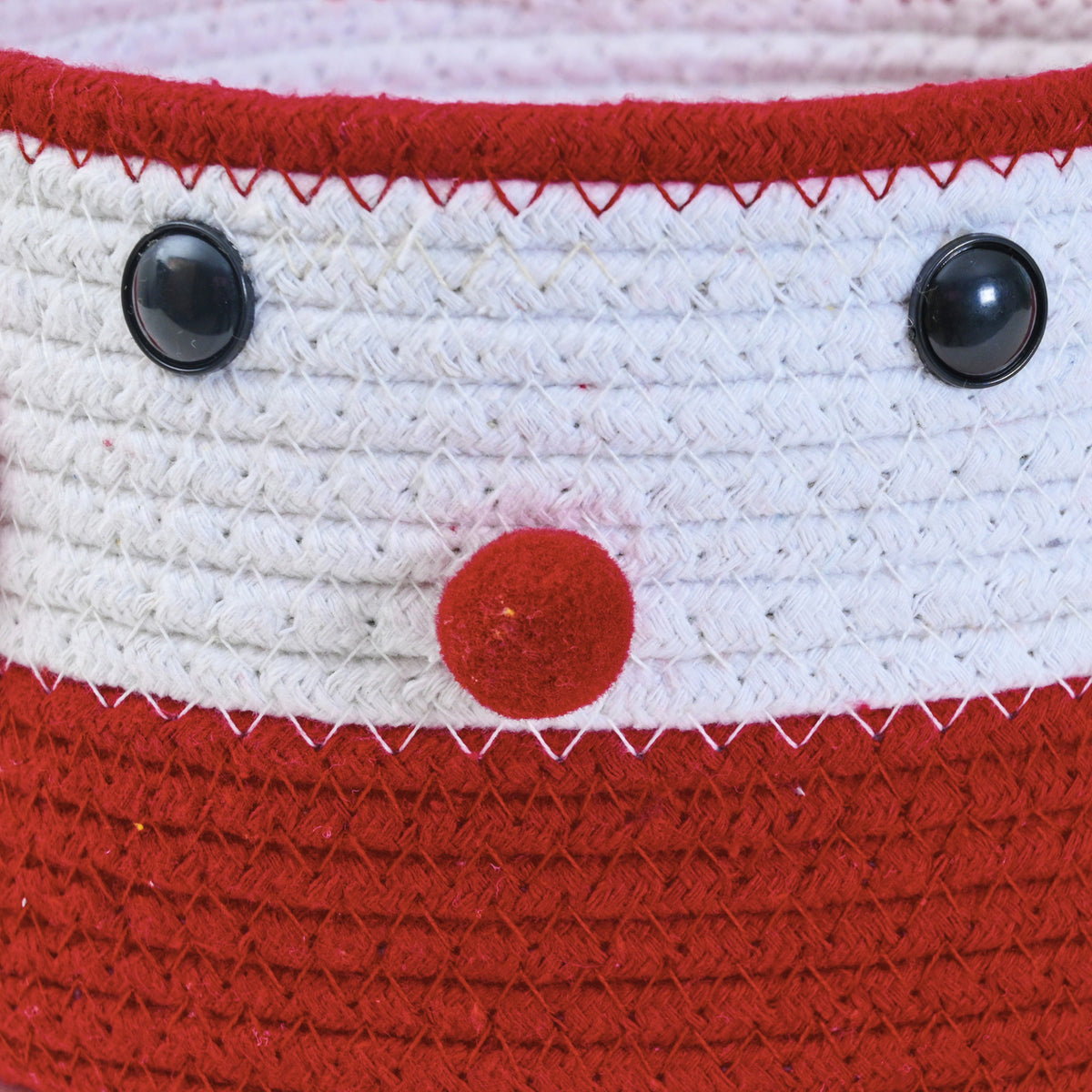Red Bunny-Themed Storage Basket