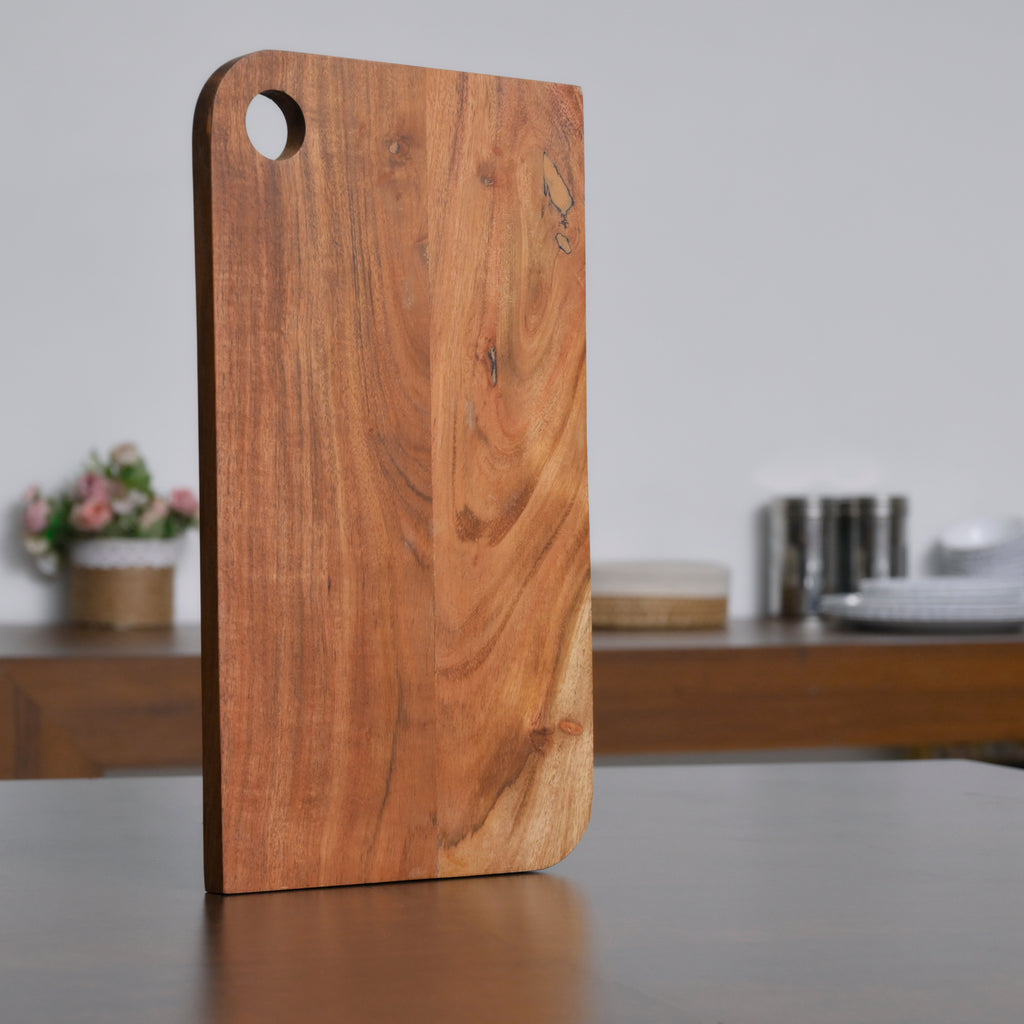 Handcrafted Natural Wood Cheese and Charcuterie Board