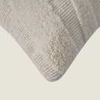 Tufted Decorative Pillow | Textured Boho Accent Cushion | Off-White Neutral Decor Set of 1 Pc
