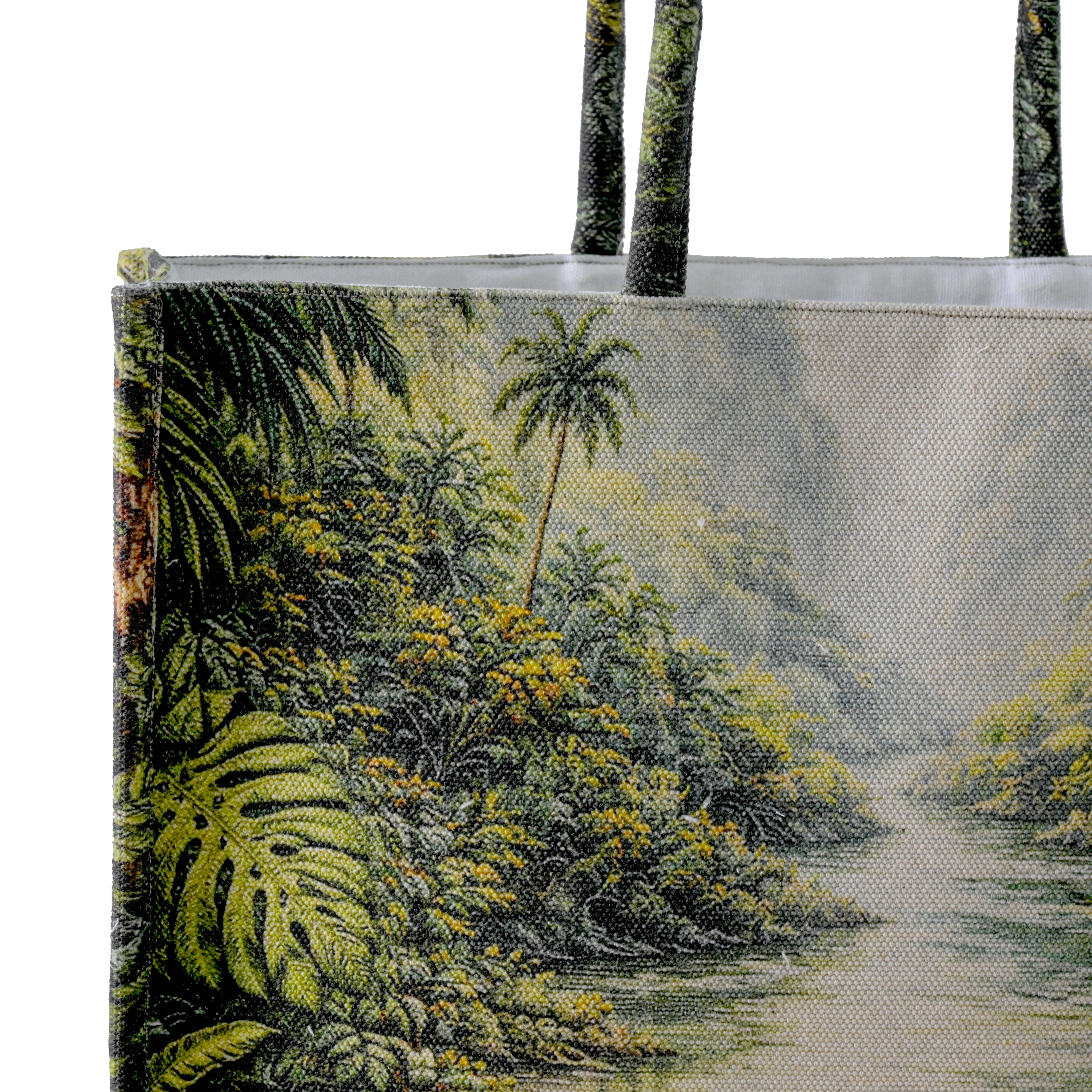 Tropical River Tapestry Large Tote Bag – Jungle Landscape