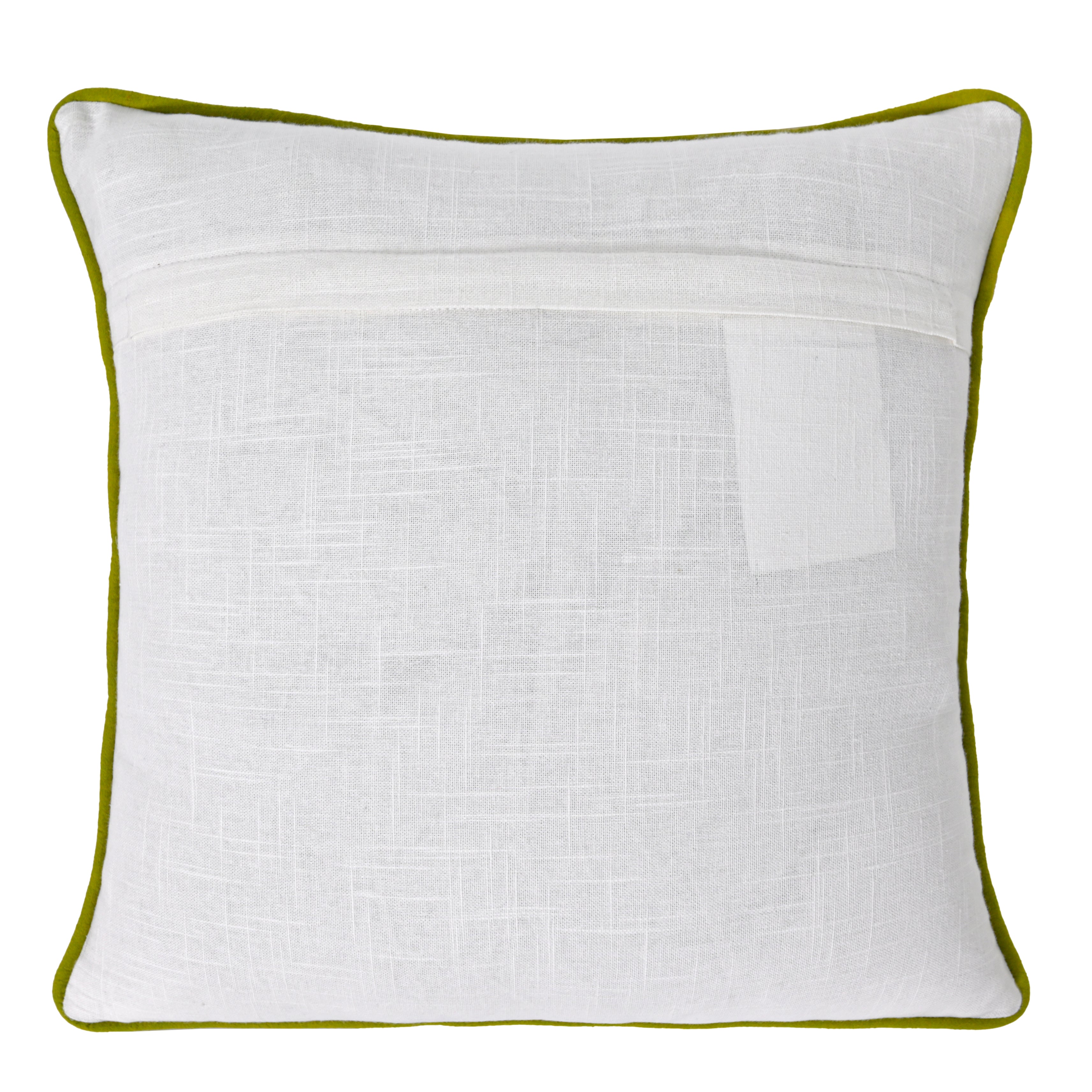 Embroidered Botanical Accent Pillow