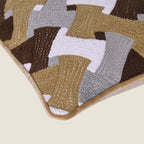 Textured Geometric Accent Pillow