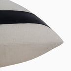 Modern Leather & Canvas Decorative Cushion