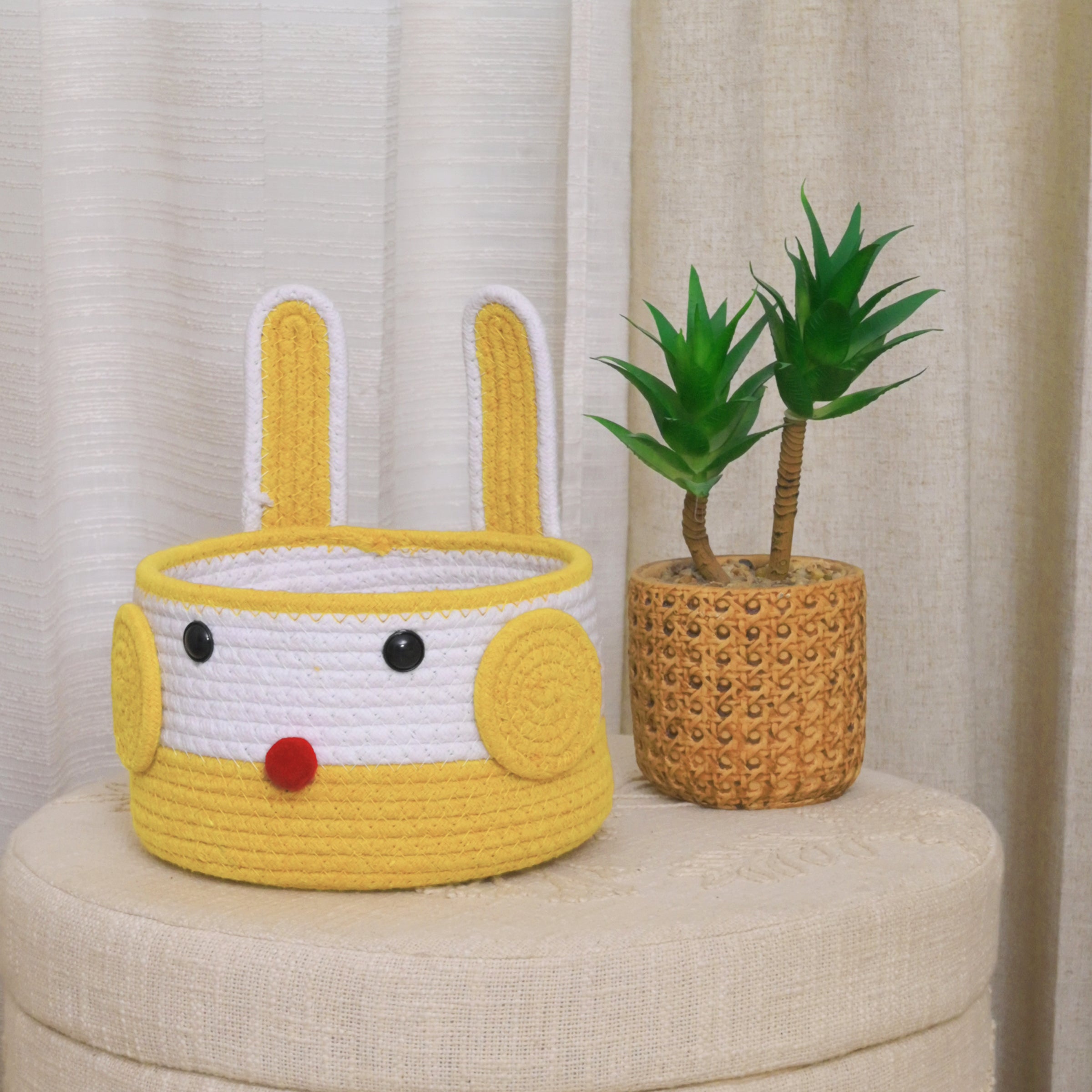 Adorable Bunny-Themed Storage Basket