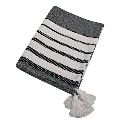 Throw-Stripe-Black-White