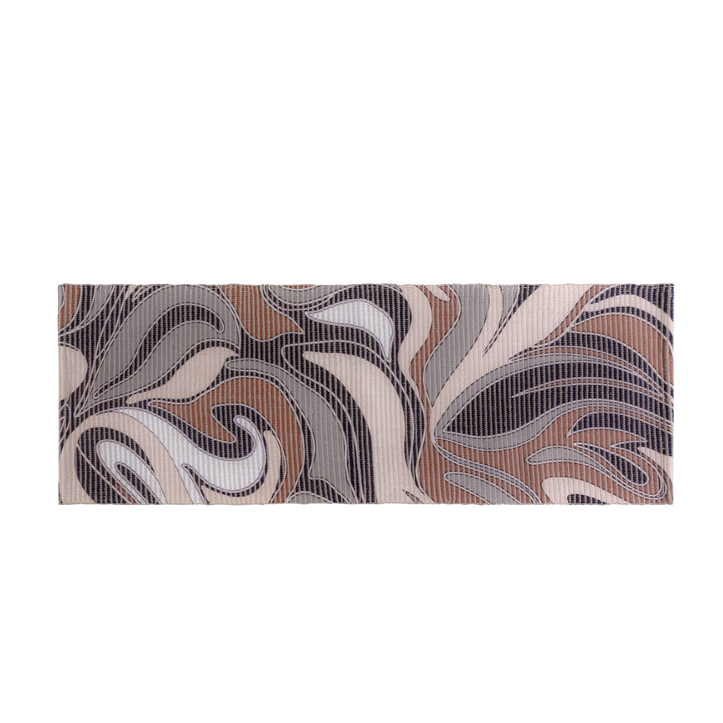 Abstract Wave Pattern Woven Floor Runner – 60x22 Inch