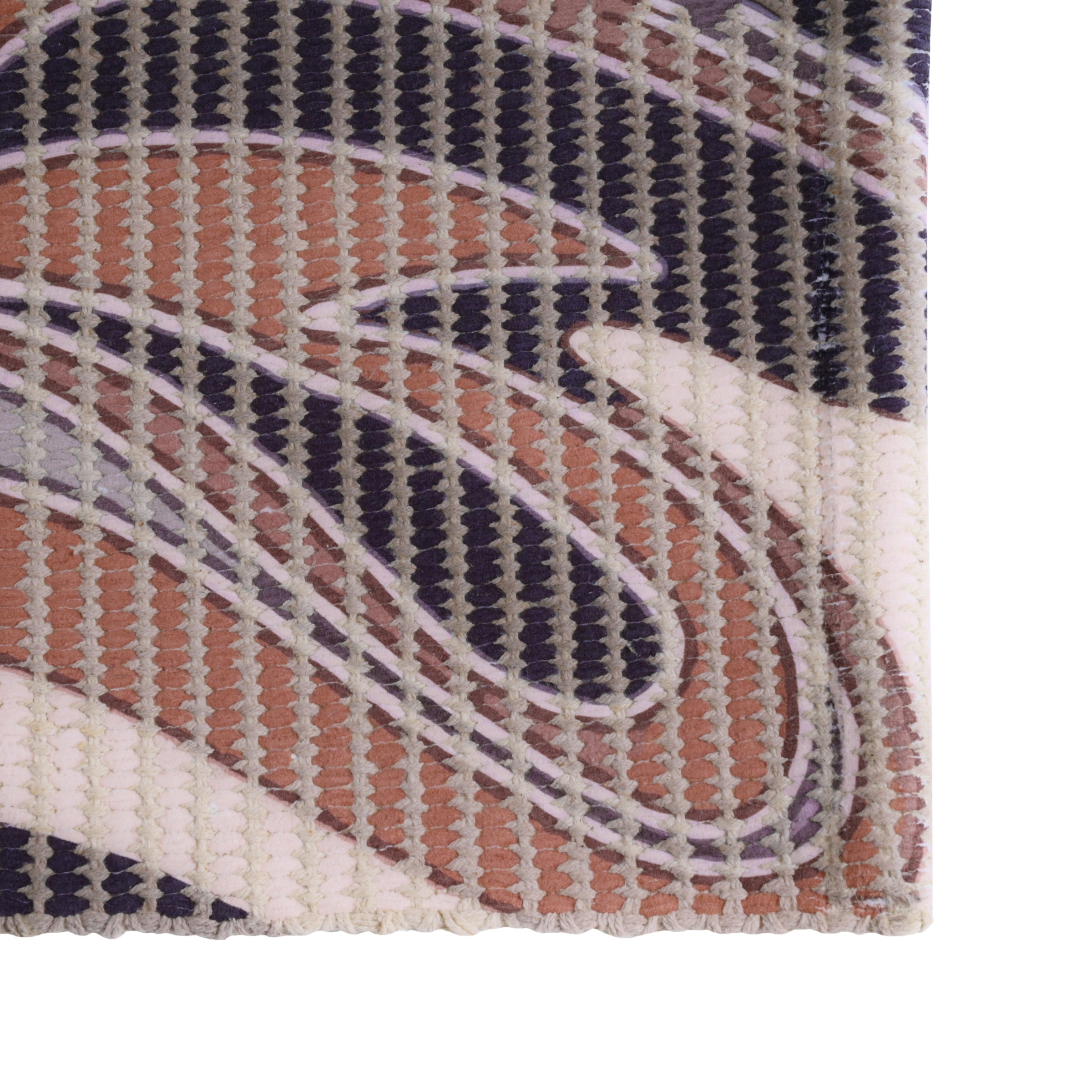 Abstract Wave Pattern Woven Floor Runner – 60x22 Inch