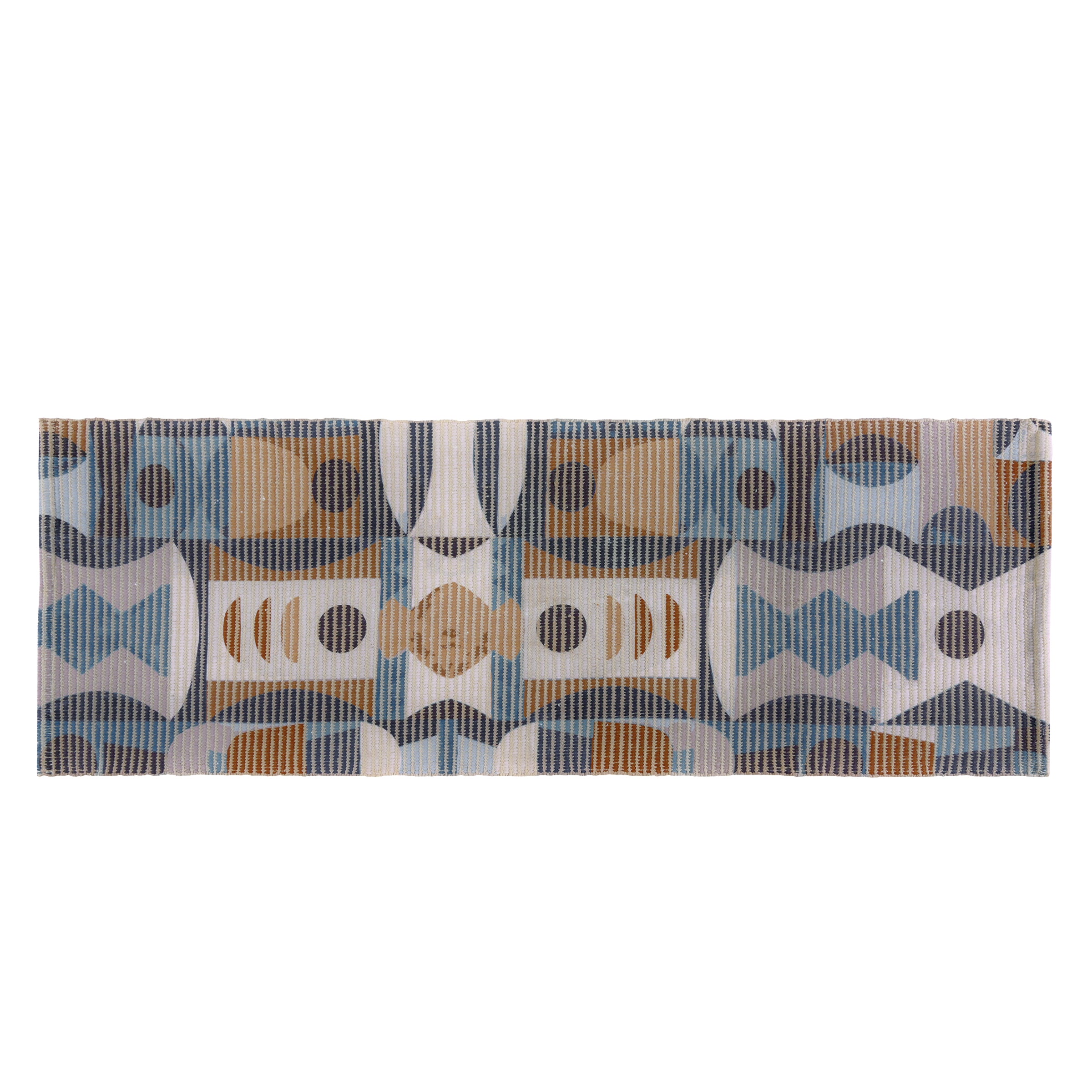 Geometric Pattern Woven Floor Runner – 60x22 Inch