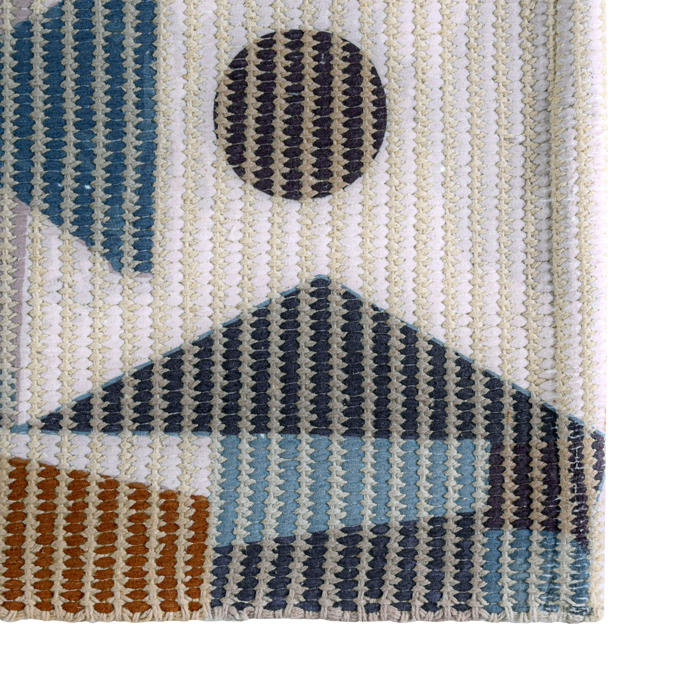 Geometric Pattern Woven Floor Runner – 60x22 Inch
