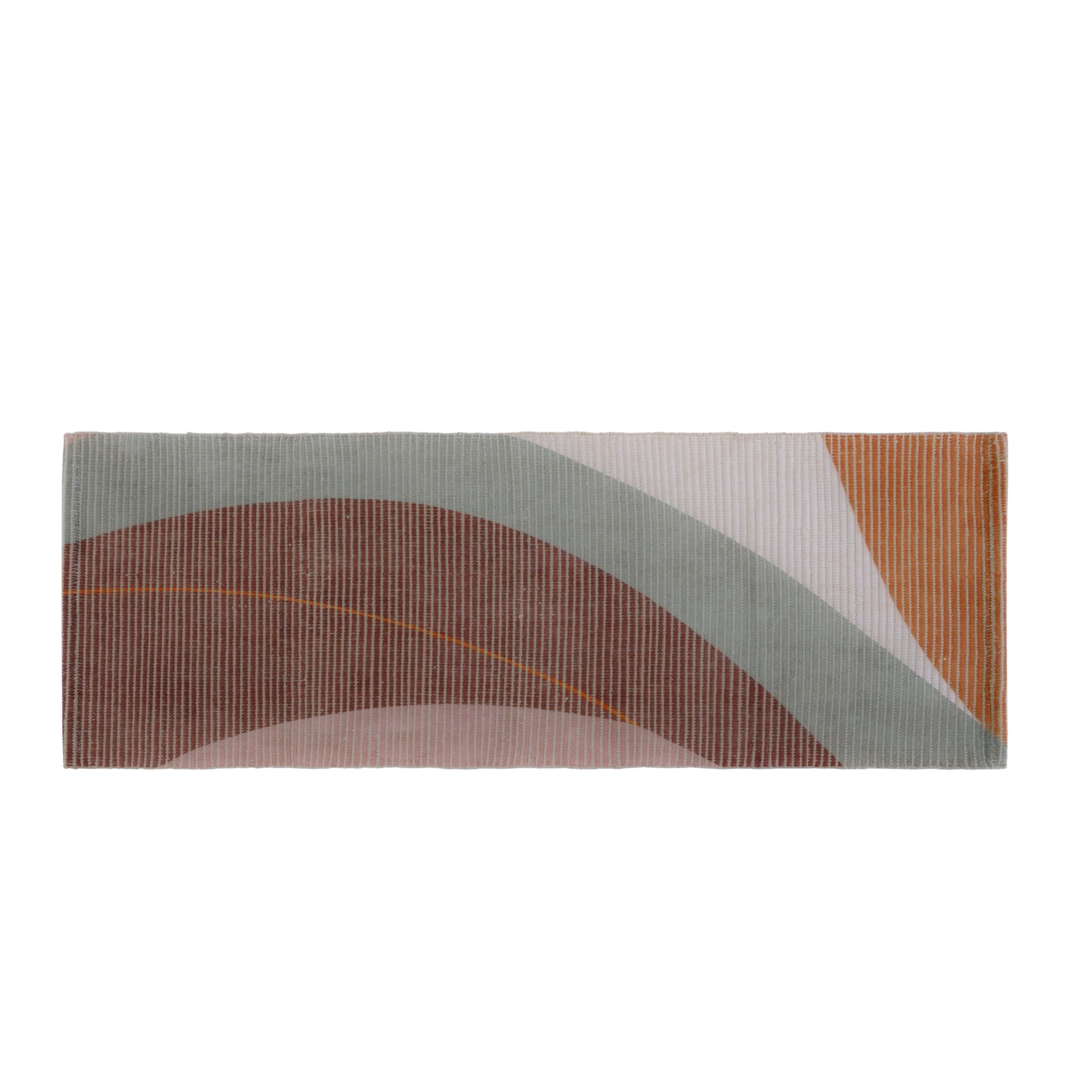 Abstract Wave Woven Floor Runner – 60x22 Inch