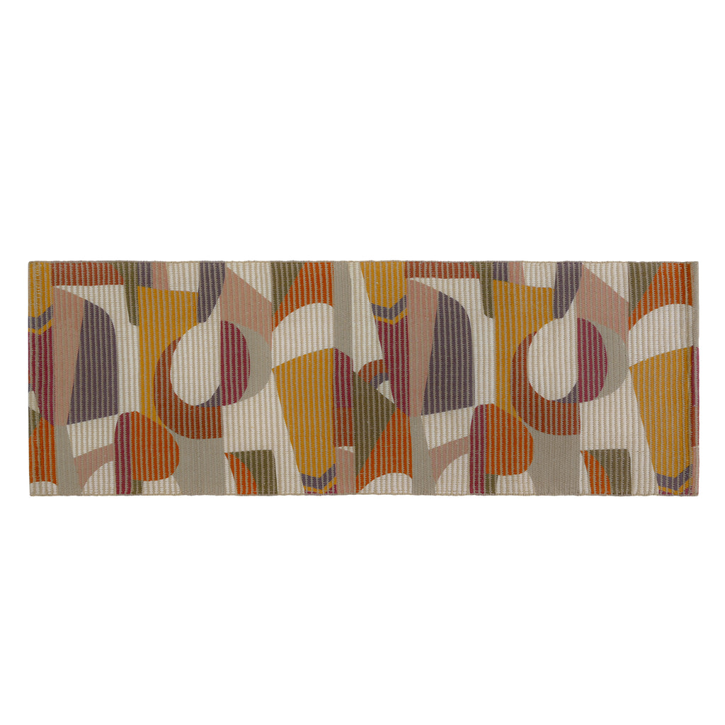 Multicolor Abstract Woven Floor Runner – 60x22 Inch