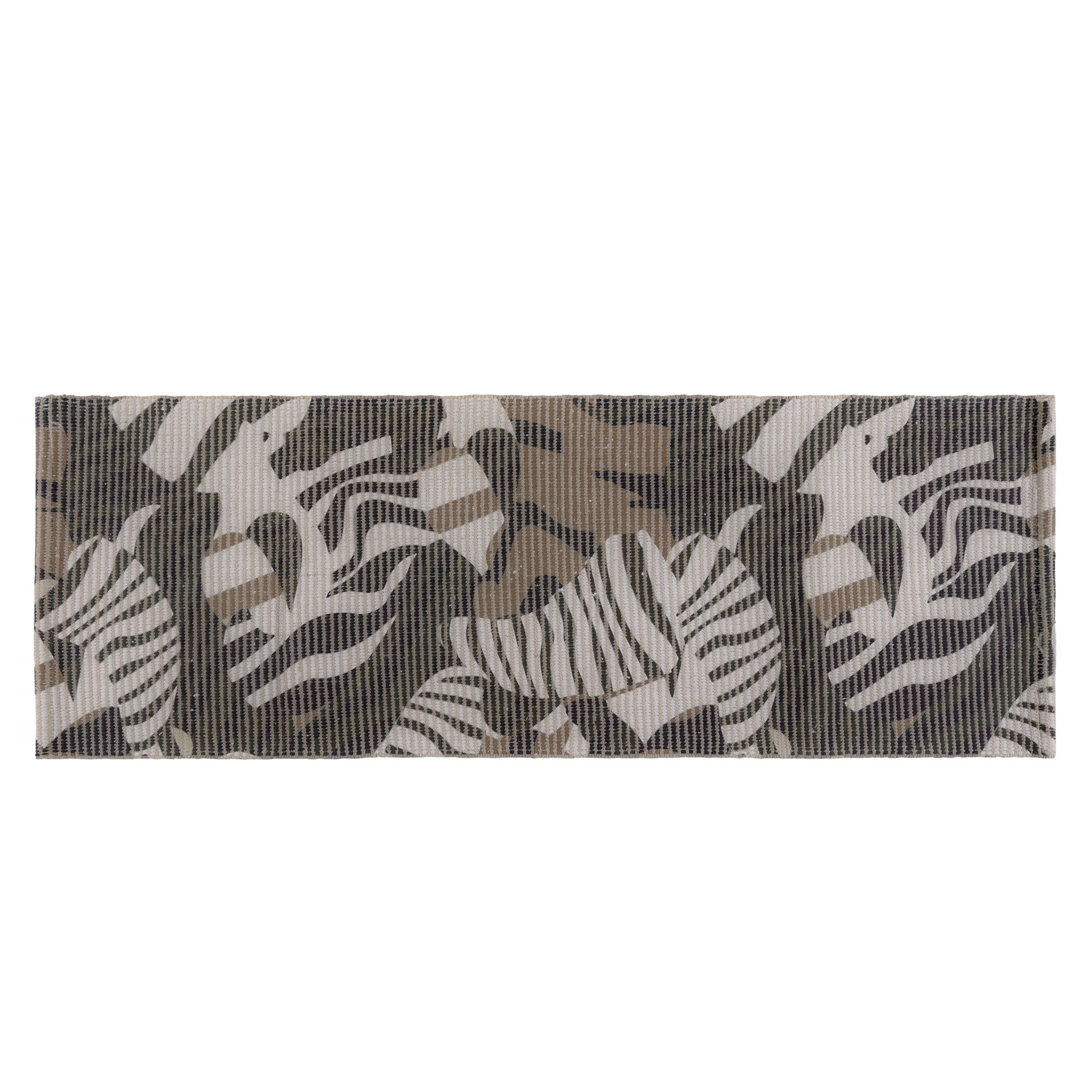 Zebra Print Woven Floor Runner – 60x22 Inch
