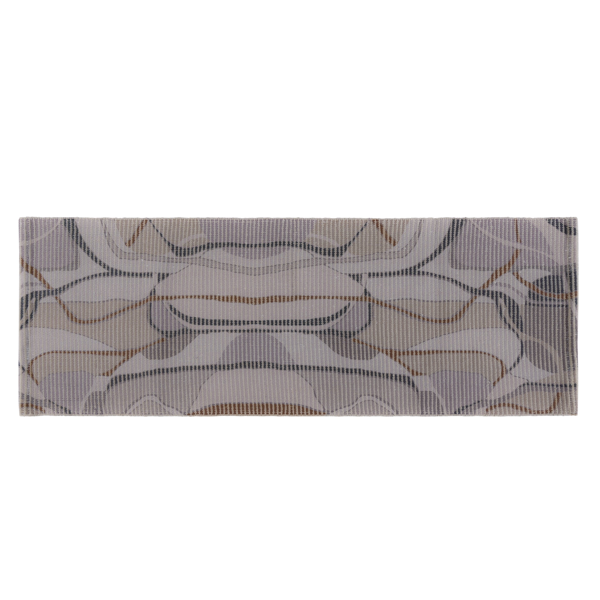 Abstract Wave Woven Floor Runner – 60x22 Inch