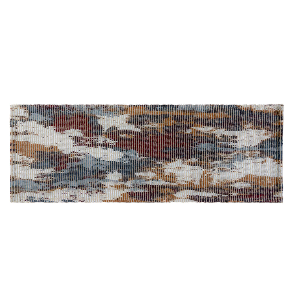 Rustic Brushstroke Woven Floor Runner – 60x22 Inch