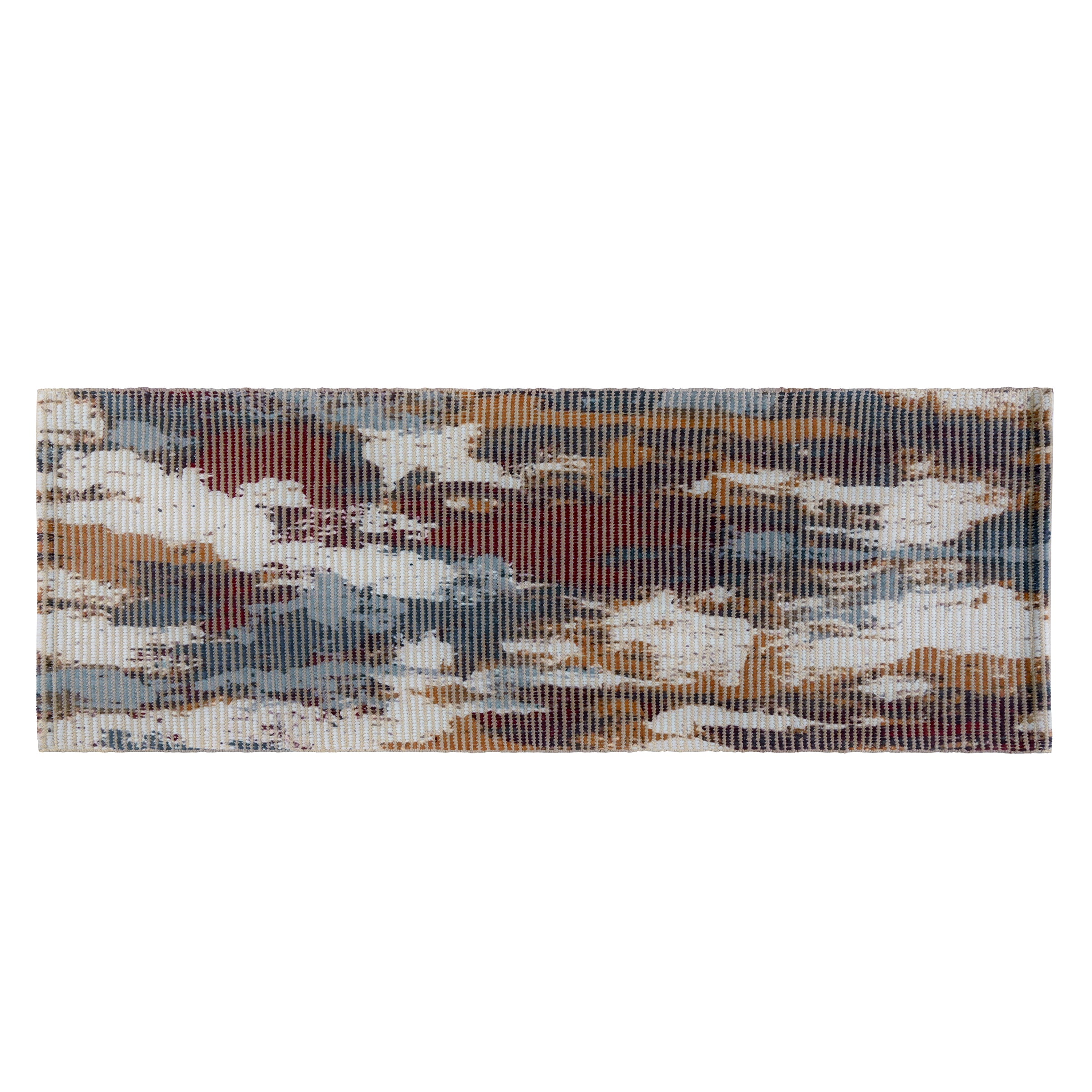 Rustic Brushstroke Woven Floor Runner – 60x22 Inch