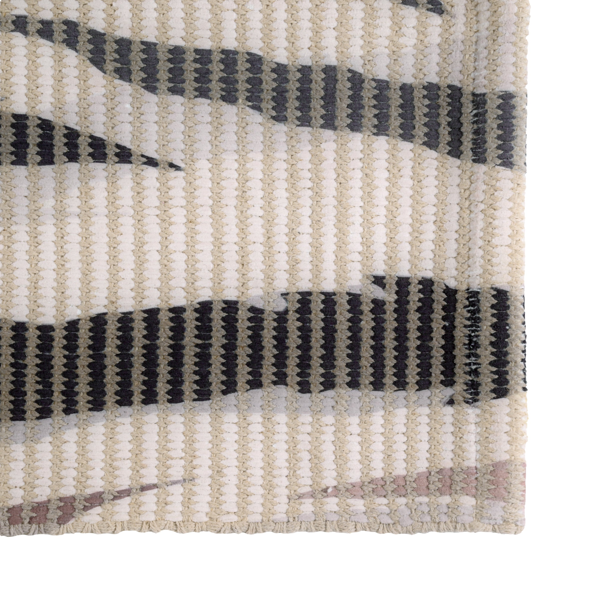 Rustic Brushstroke Woven Floor Runner – 60x22 Inch