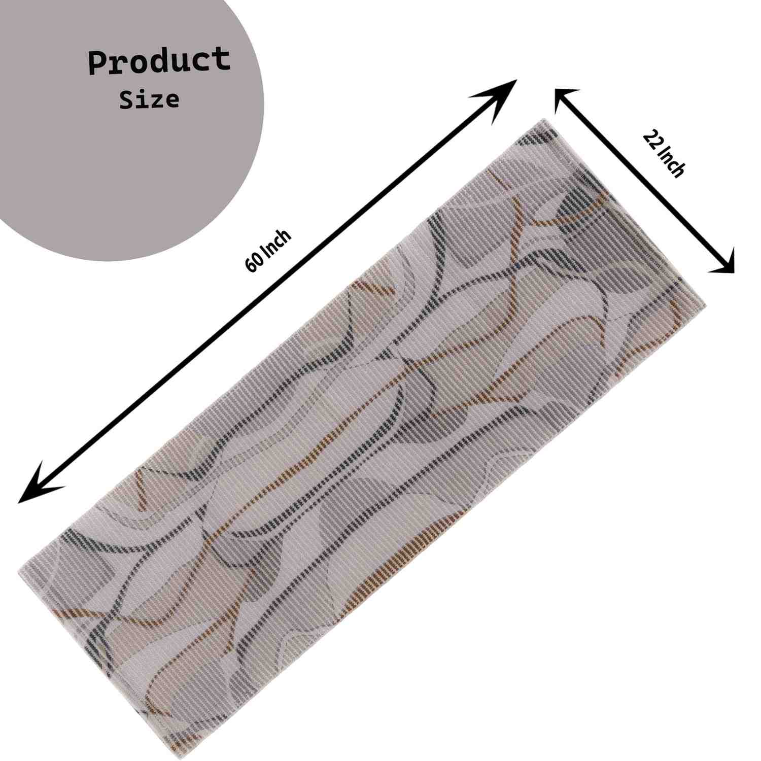 Abstract Wave Woven Floor Runner – 60x22 Inch