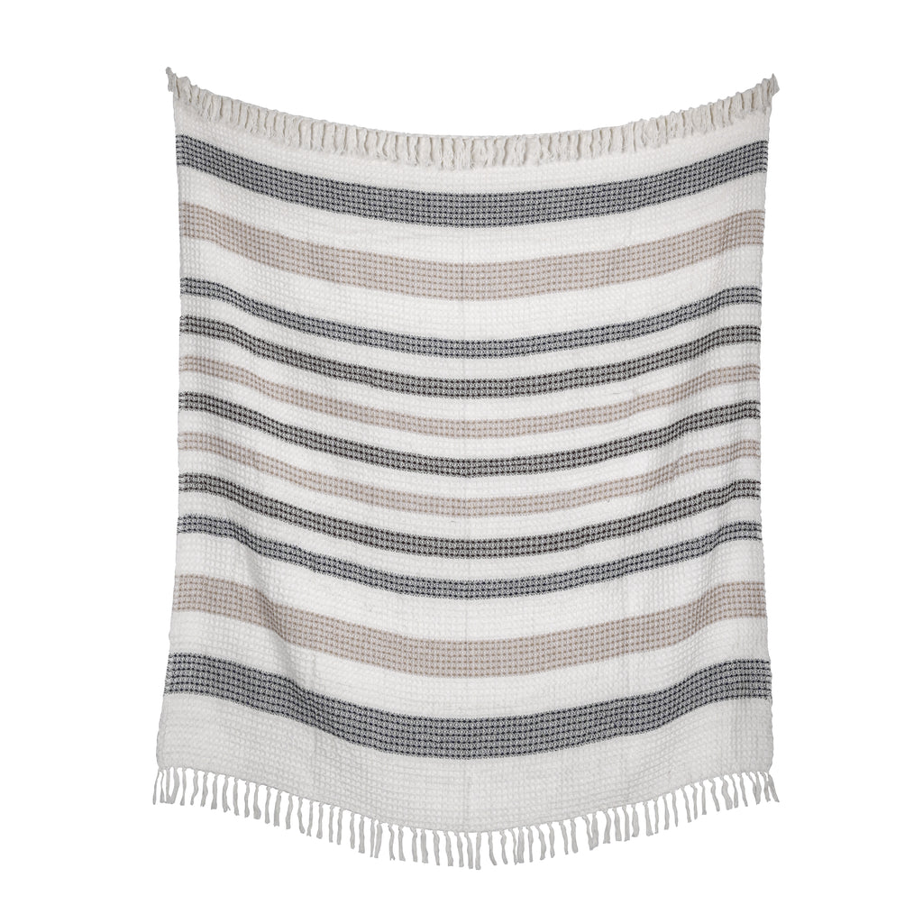 Throw-Honeycomb-White