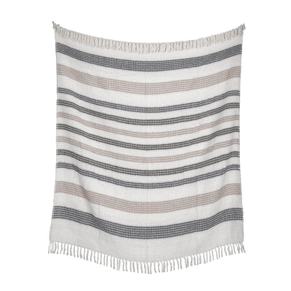 Throw-Honeycomb-White