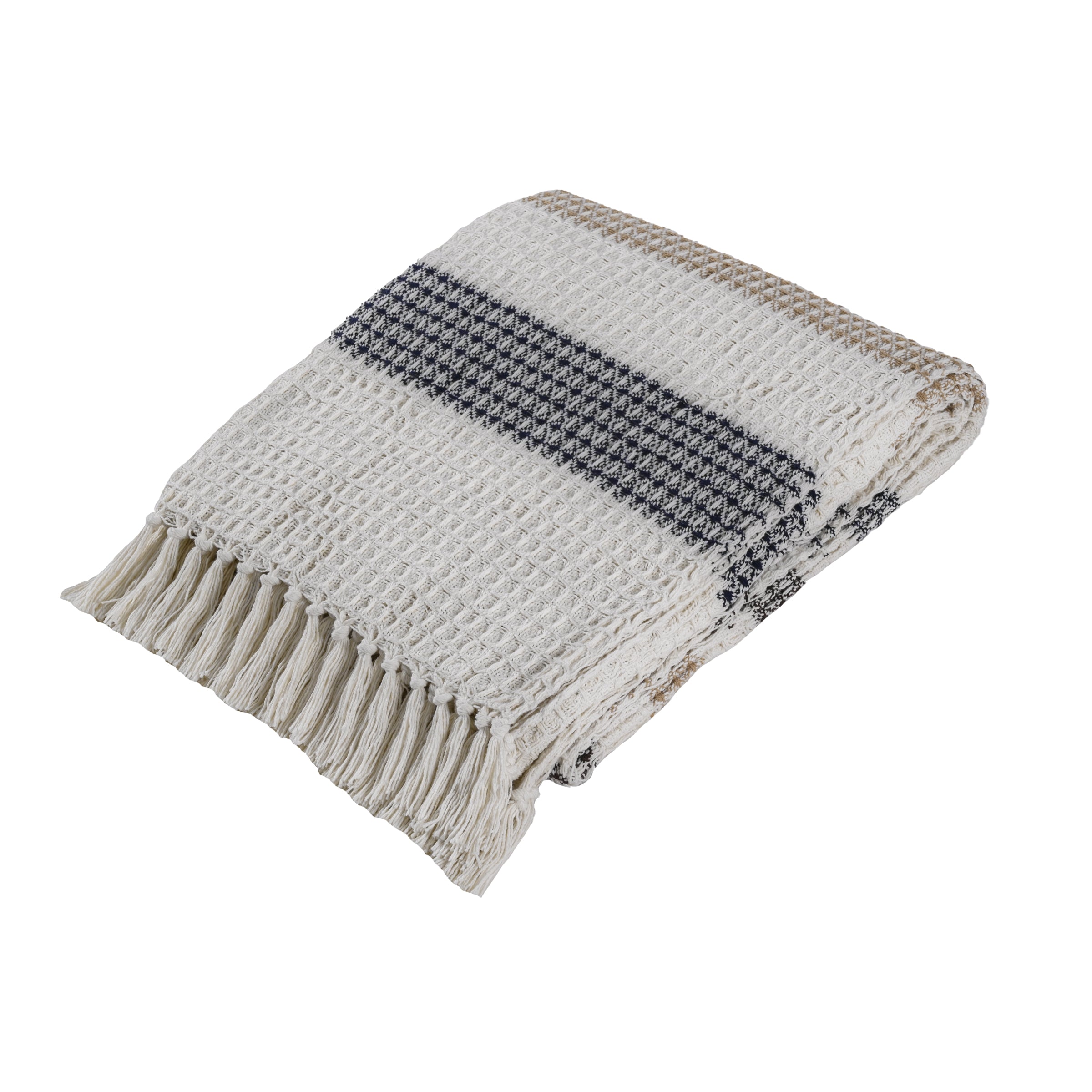 Throw-Honeycomb-White