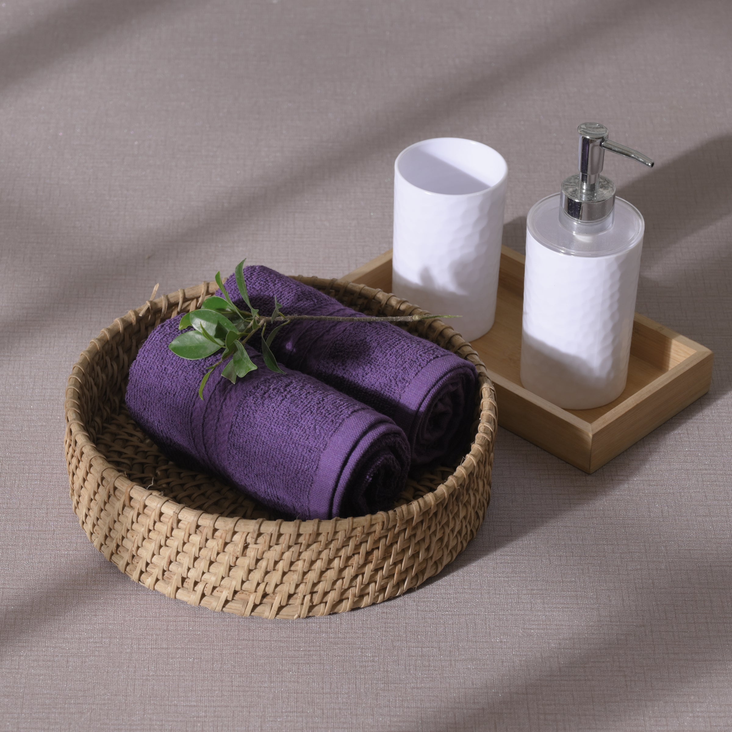 Premium Tulip Hand Towel Set of 4