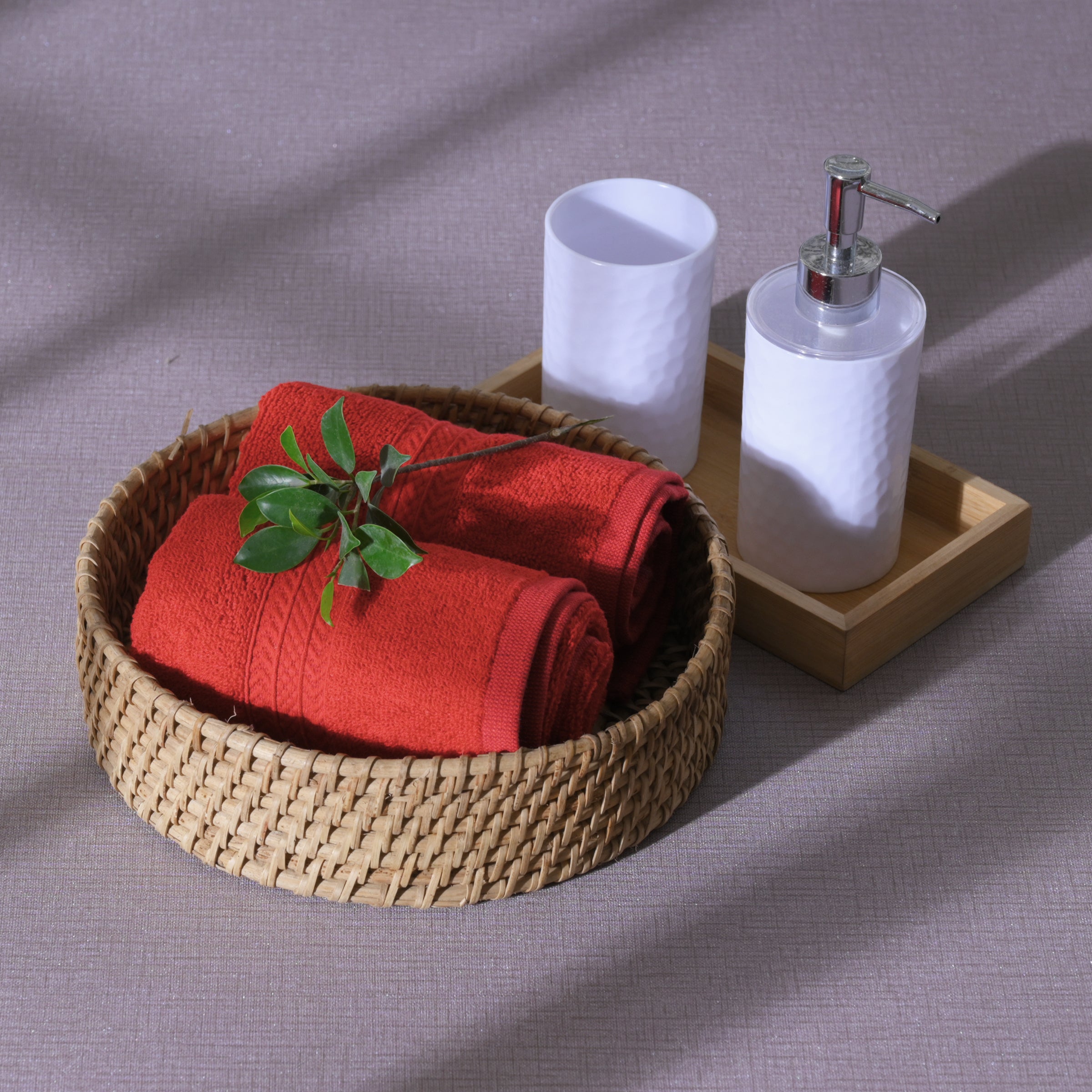 Premium Tulip Hand Towel Set of 4