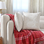Elegant Floral Print Cotton Cushion Cover Set of 2 pc