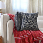 Elegant Floral Print Cotton Cushion Cover Set of 2 pc