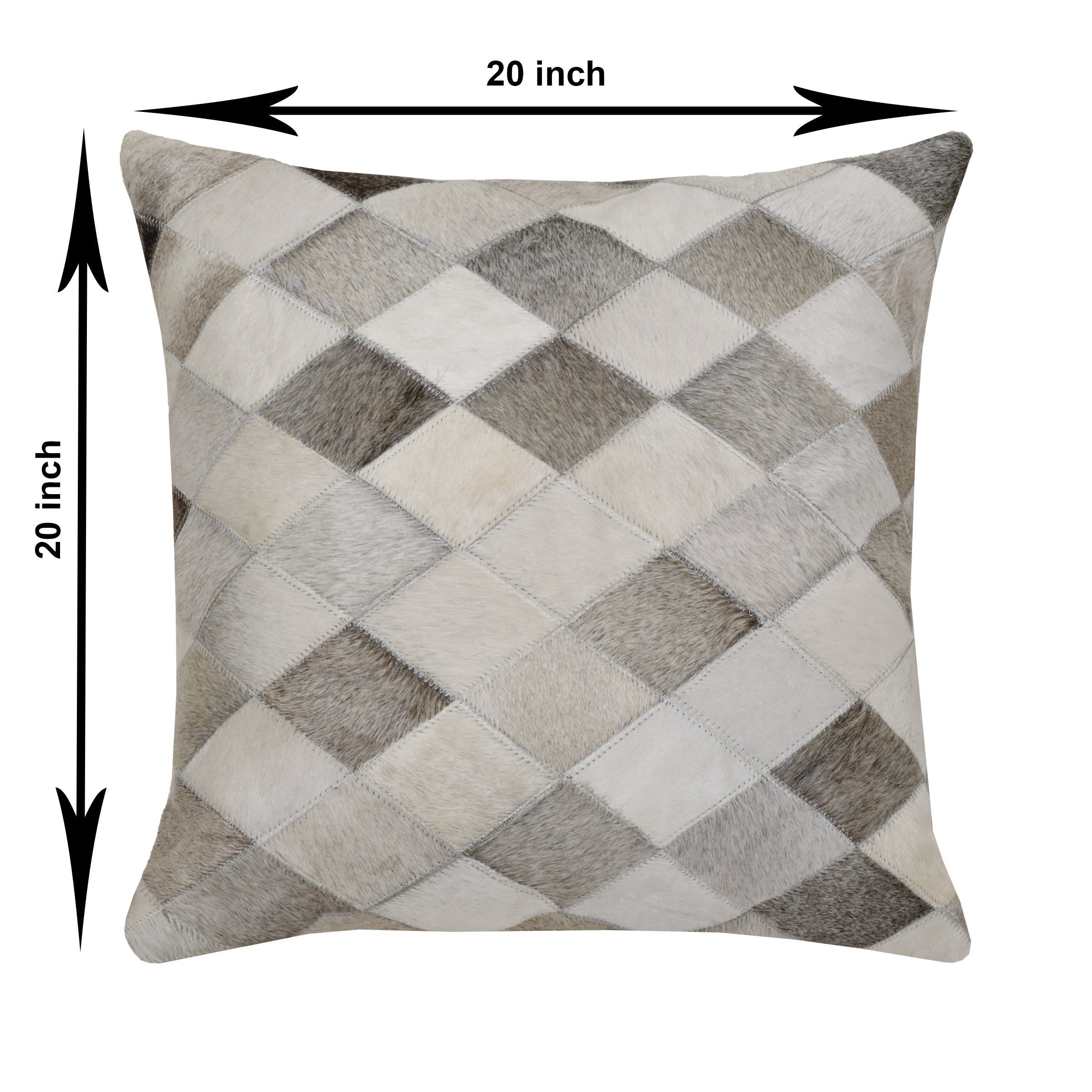 Hair-on-Hide Leather Pillow