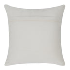 Black & Ivory Geometric Leather Cushion Cover