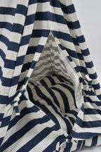 Striped Canvas Pet Teepee with Cushion