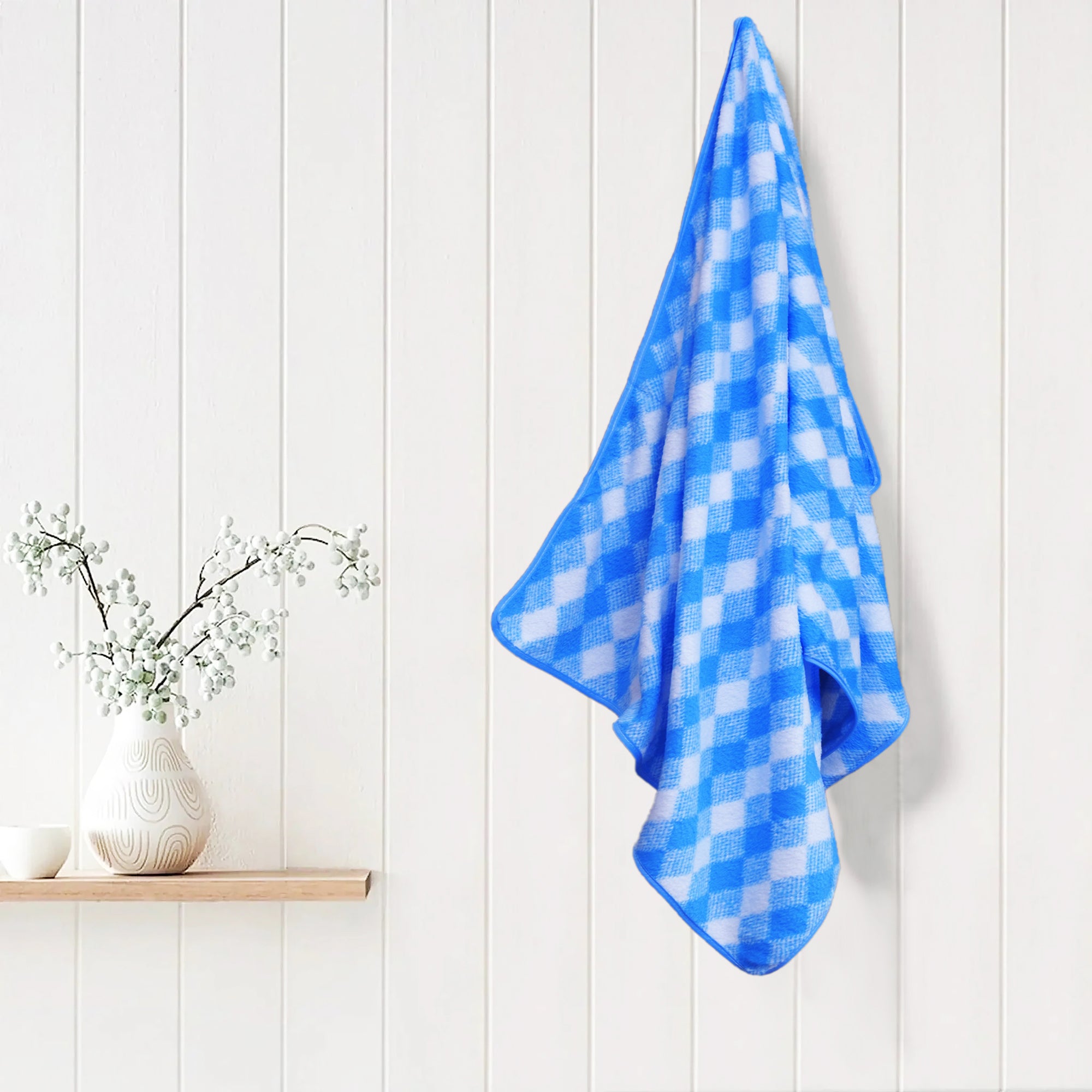 Cozy Checks Towels Set of 2
